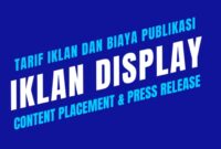 Daftar tarif iklan dan biaya publikasi di media ini dan jaringan portal berita FSMN. (Dok. Fokussiber.com/Budipur)