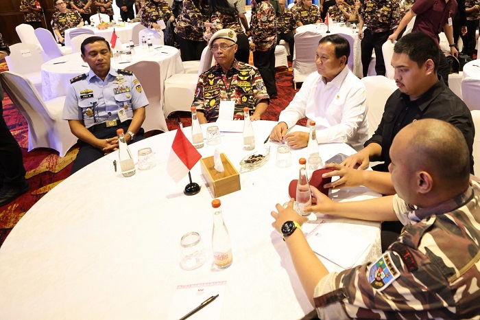 Menteri Pertahanan Prabowo Subianto menghadiri HUT ke-45 Forum Komunikasi Putra Putri Purnawirawan dan Putra Putri TNI-Polri (FKPPI). (Dok. Tim Media Prabowo Subianto)
