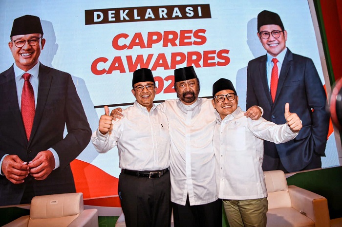 Pasangan Anies Rasyid Baswedan-Abdul Muhaimin Iskandar (Amin) sebagai calon presiden (capres) dan calon wakil presiden (cawapres) 2024. (Facbook.com/@Anies Baswedan)
