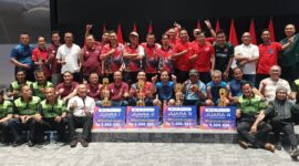 Photo : Turnamen tenis meja yang digelar dalam rangka memperingati Hari Ulang Tahun (HUT) pasar modal, PROPAMI Juara 2. (Doc.PROPAMI)