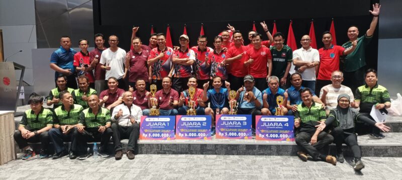 Photo : Turnamen tenis meja yang digelar dalam rangka memperingati Hari Ulang Tahun (HUT) pasar modal, PROPAMI Juara 2. (Doc.PROPAMI)
