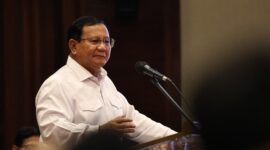 Capres Koalisi Indonesia Maju (KIM) Prabowo Subianto menghadiri Seminar Nasional Kebangsaan Bersama 1000 Guru, Rektor & Cendekiawan di Jakarta. (Dok. Tim Media Prabowo)
