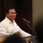 Capres Koalisi Indonesia Maju (KIM) Prabowo Subianto menghadiri Seminar Nasional Kebangsaan Bersama 1000 Guru, Rektor & Cendekiawan di Jakarta. (Dok. Tim Media Prabowo)
