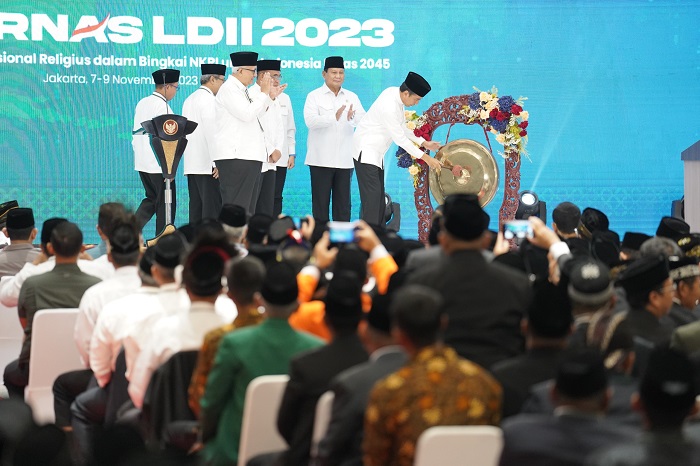 Acara Rapat Kerja Nasional (Rakernas) Lembaga Dakwah Islam Indonesia (LDII) 2023 di Jakarta Timur. (Dok. Tim Media Prabowo Subianto)
