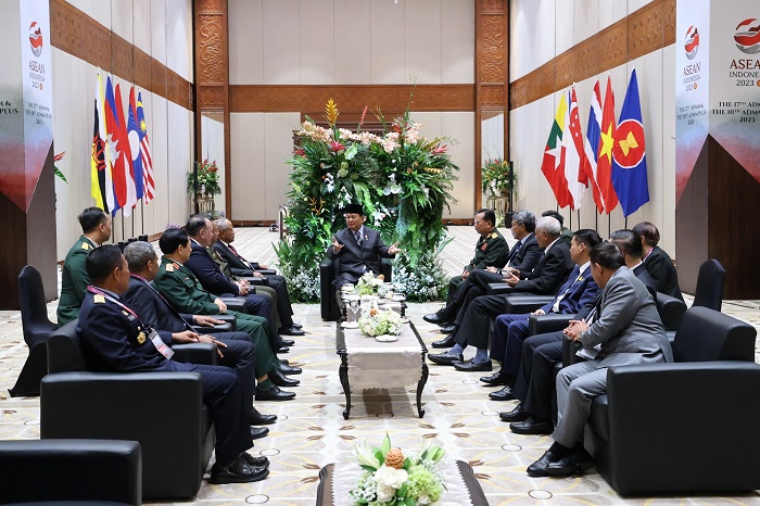 Menteri Pertahanan RI Prabowo Subianto secara resmi membuka penyelenggaraan the 17th ASEAN Defence Ministers’ Meeting (ADMM) yang digelar di Jakarta Convention Center (JCC).  (Dok. Tim Media Prabowo Subianto)