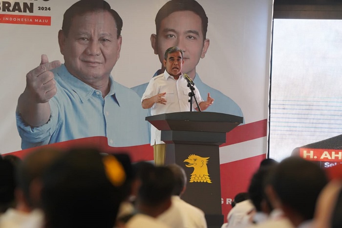 Sekjen Gerindra Ahmad Muzani menghadiri konsolidasi retusan kader dan para caleg Gerindra se daerah pemilihan Banten II. (Dok. Tim Media Gerindra)