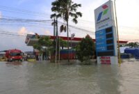Banjir bandang melanda Kecamatan Karanganyar dan Kecamatan Gajah di Kabupaten Demak, Jawa Tengah. (Dok. BNPB)

