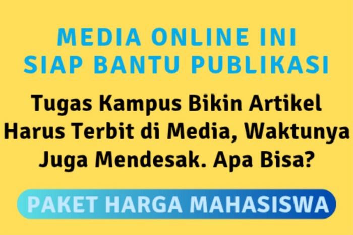 Media online ini memberikan solusi terbaik dengan jasa publikasi super hemat bagi mahasiswa. Hubungi WA Center: 0853 1555 7788. (Dok. Rilispers.com)

