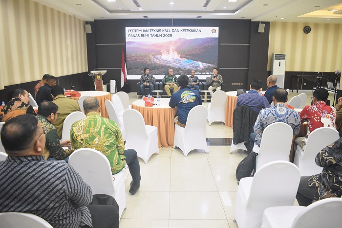 Pertamina Drilling ungkap strategi K3LL dan kepemimpinan berkelanjutan dalam pengembangan energi panas bumi nasional di forum teknis EBTKE 2025.  (Dok. PT Pertamina Drilling Services Indonesia)